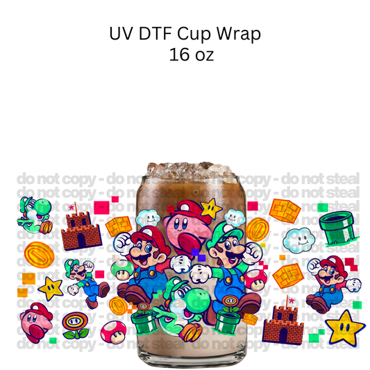 Game Brothers UV DTF Cup Wrap