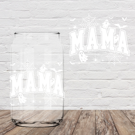 Halloween MAMA White  4" UV DTF