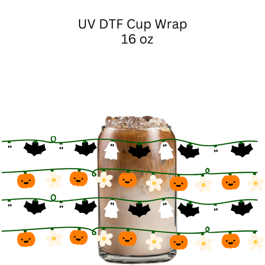 Halloween Deco Vine UV DTF Cup Wrap