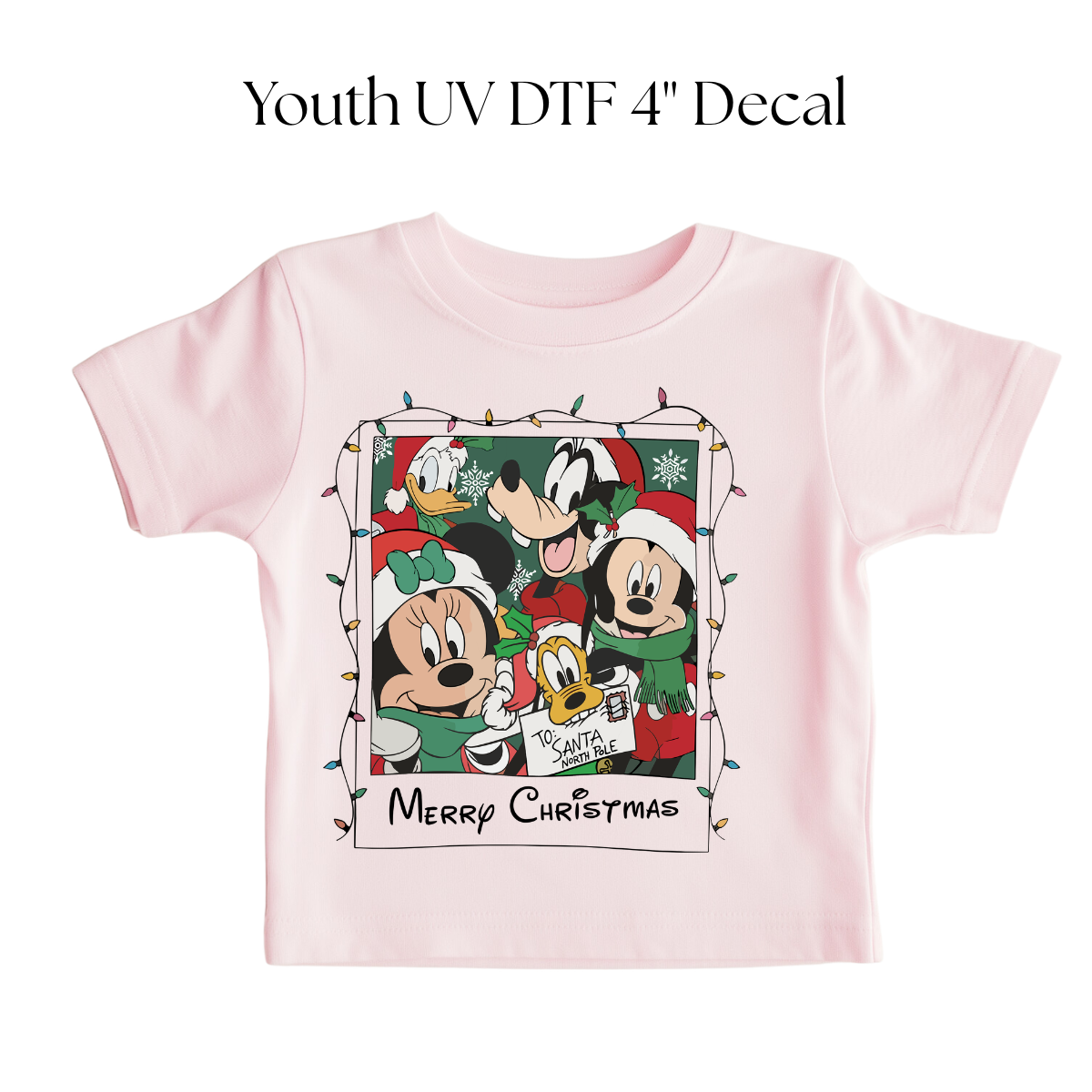 YOUTH Polaroid Mouse Christmas DTF Transfer