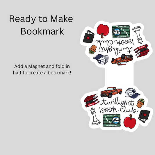 Vampire Wolf Book Club Magnetic Bookmark DIY