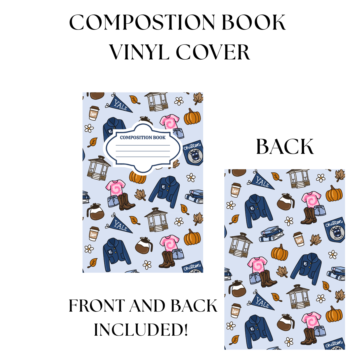 Preparatory School Composition Notebook Vinyl Cover