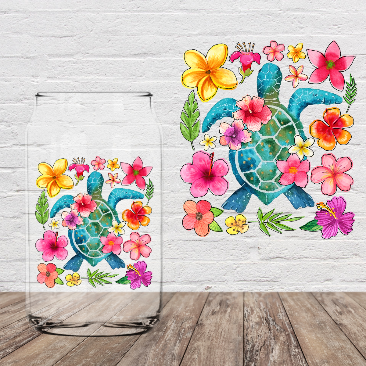 Sea Turtle 4" UV DTF