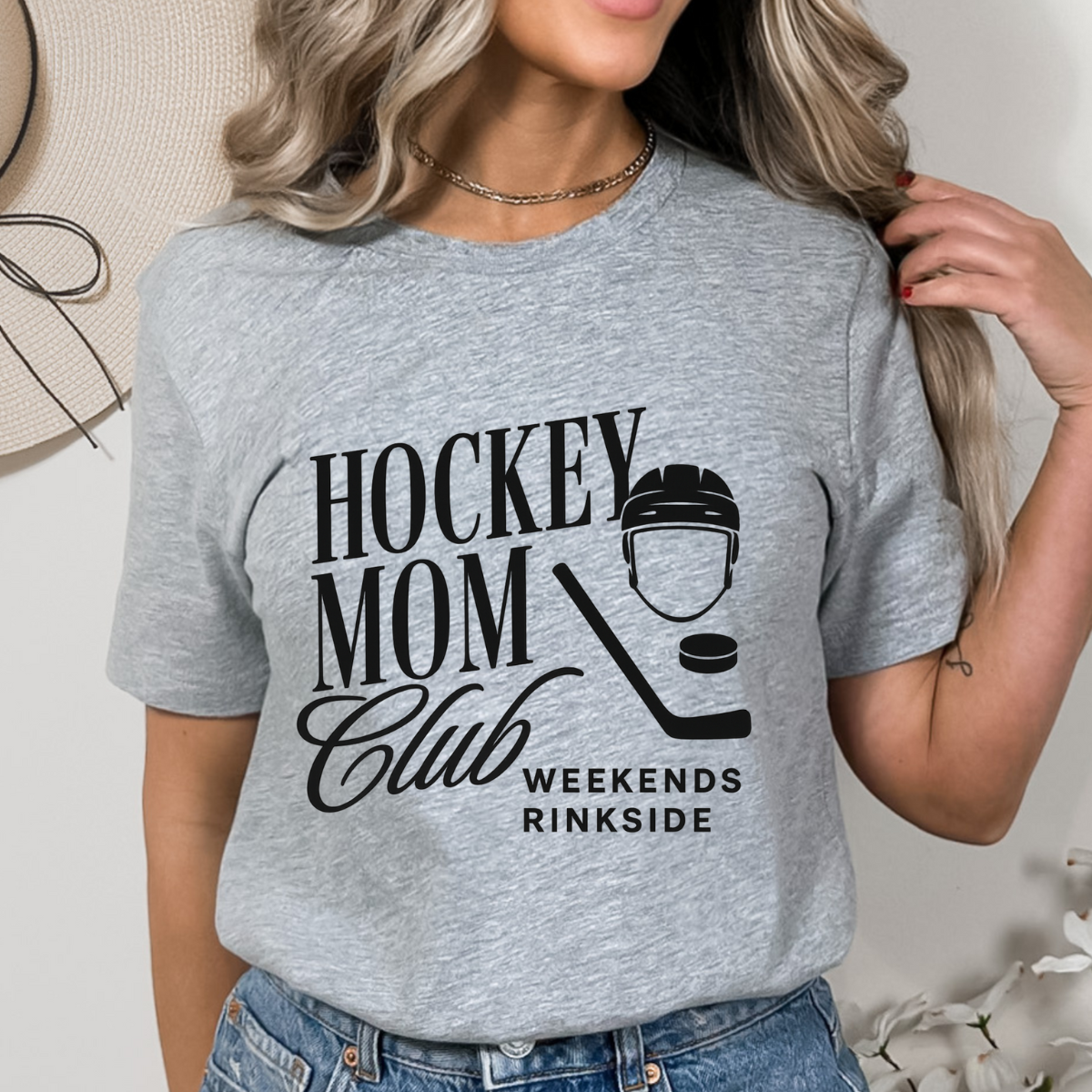 Hockey Mom SINGLE Color DTF Transfer