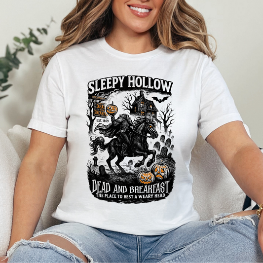 Sleepy Hollow Dead and Breakfast Dtf Transfer