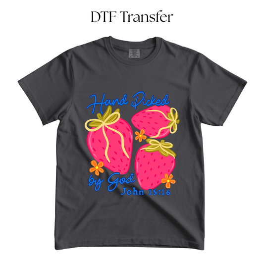 Strawberries Hand Picked DTF TRANSFER