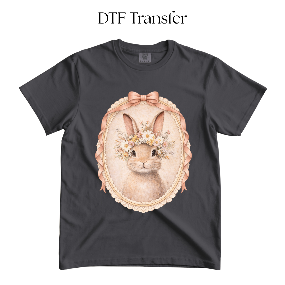 Coquette Bunny Frame DTF Transfer