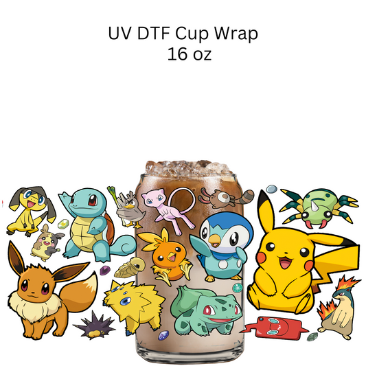 Poke Friends UV DTF Cup Wrap