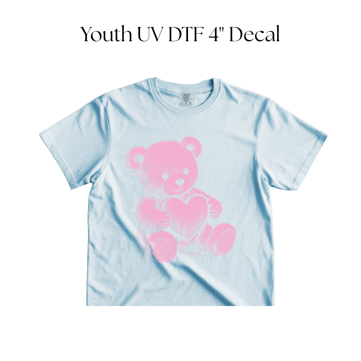 YOUTH Pink Teddy DTF Transfer