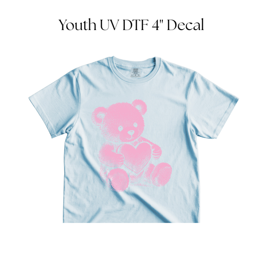 YOUTH Pink Teddy DTF Transfer