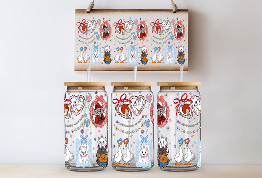 Fancy Cat Frames UV DTF Wrap  DOUBLE SIDED
