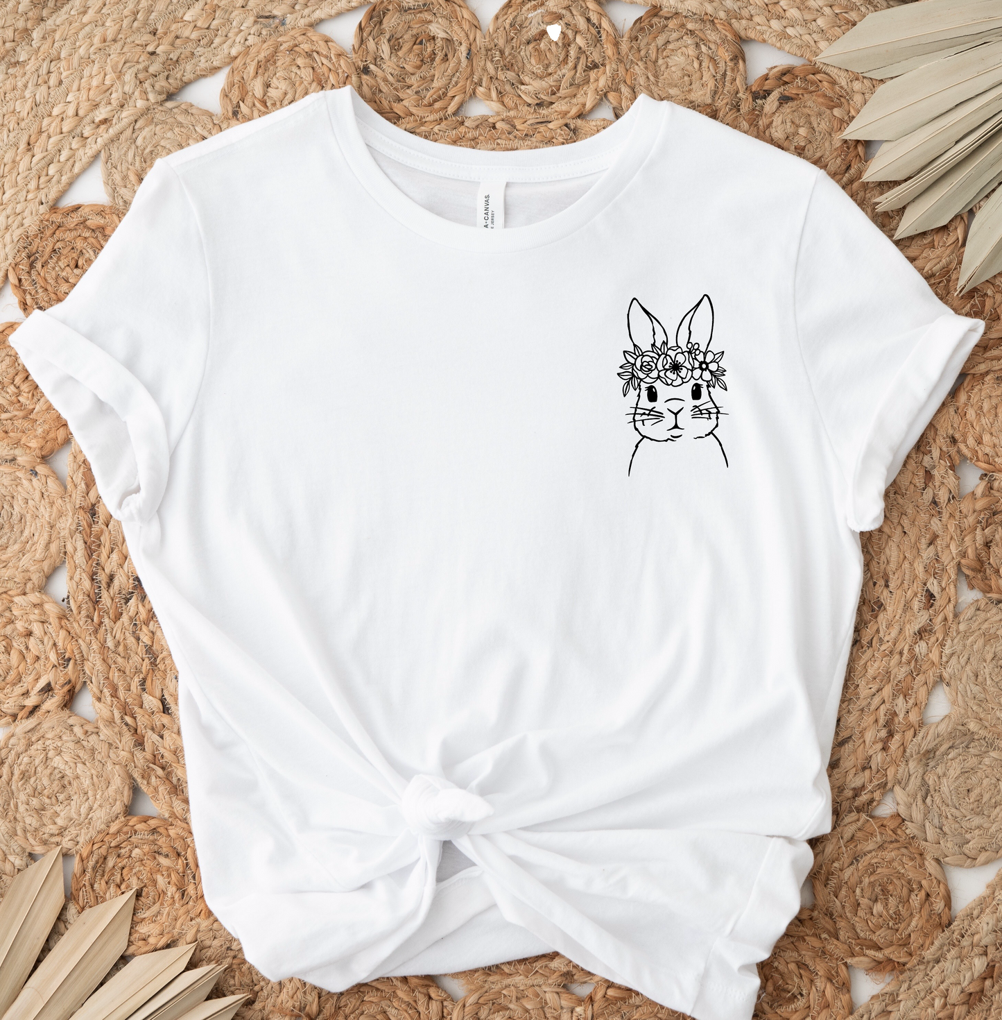 Bunny Outline (BLACK) SINGLE COLOR DTF TRANSFER