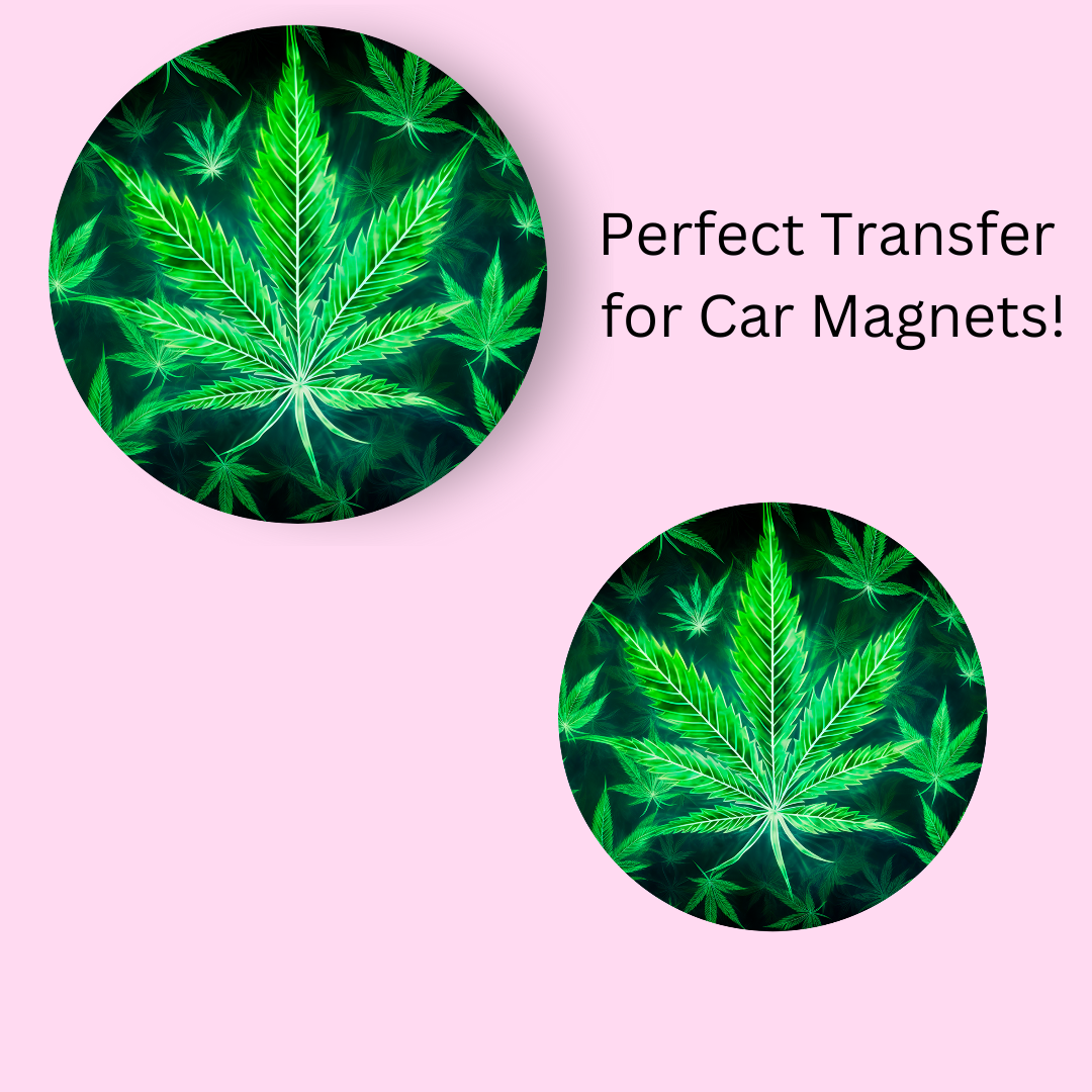 Big Weed Plant 4.5" UV DTF  (perfect for car magnets)