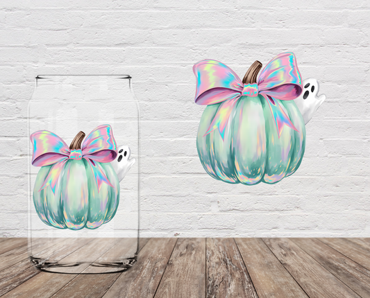 Teal Pumpkin DOUBLE SIDED 4" UV DTF