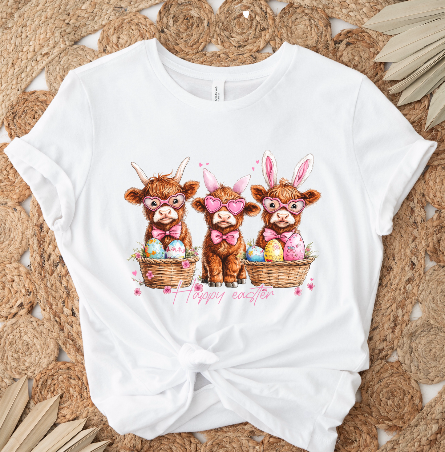 DRAFT Happy Easter Cows DTF TRANSFER