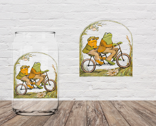 Frogs On Bikes 4" UV DTF