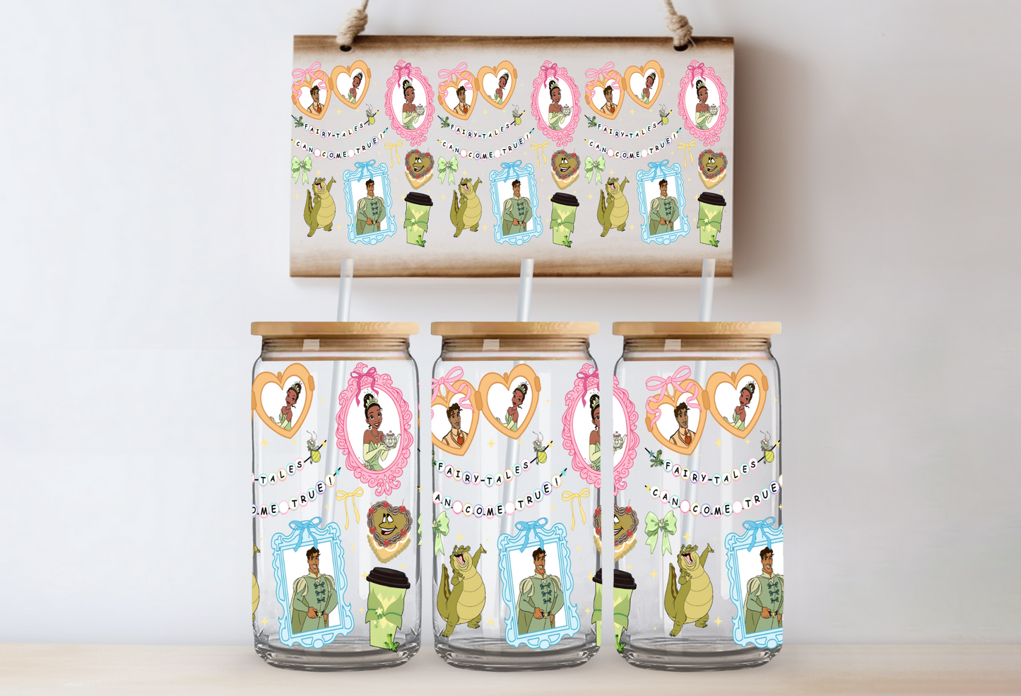Frog Princess Frames UV DTF Wrap  DOUBLE SIDED