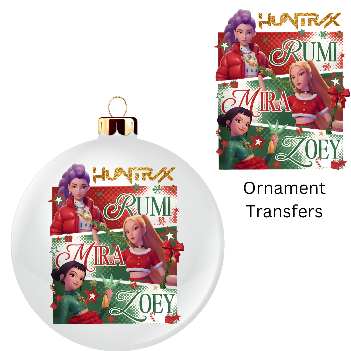 Hunt Christmas Ornament UV DTF