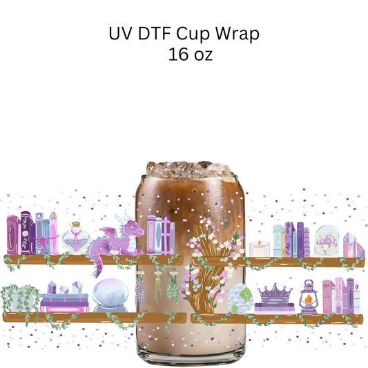 Purple Dragon Stuff UV DTF Cup Wrap