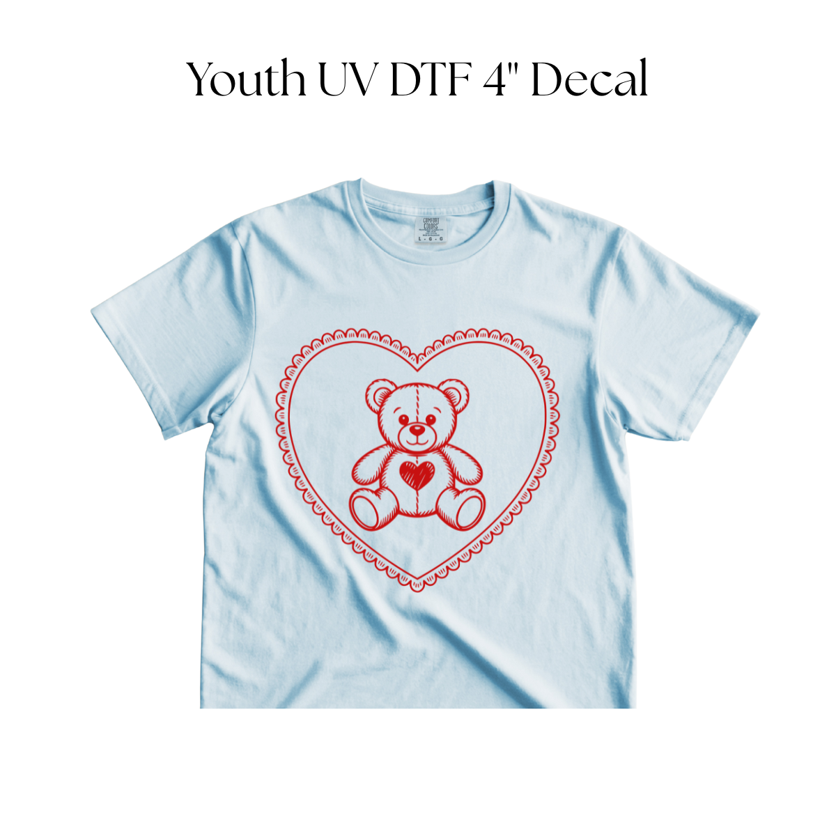 YOUTH Red Bear DTF Transfer