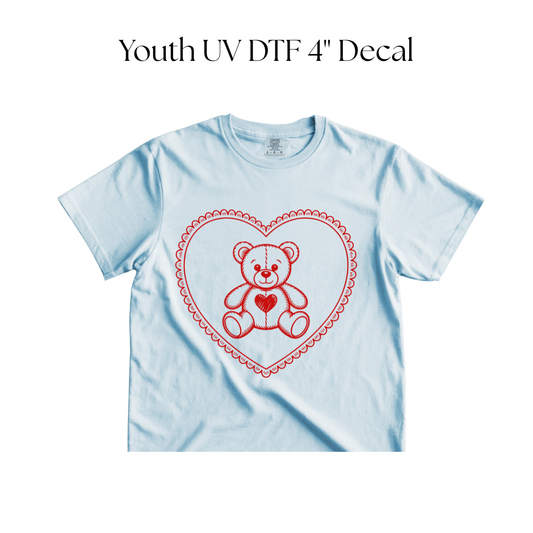 YOUTH Red Bear DTF Transfer