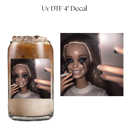 Crying Selfie 4” UV DTF Decal