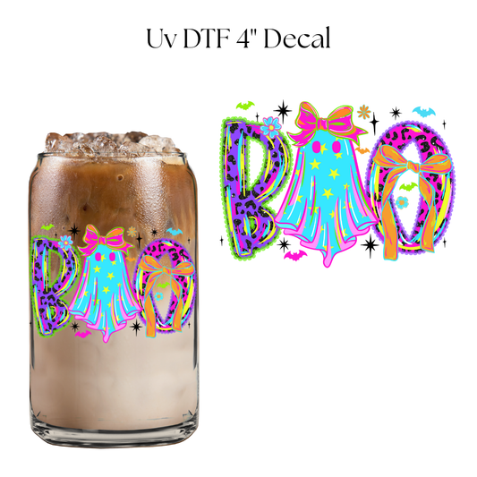 Bright Boo 4” UV DTF Decal