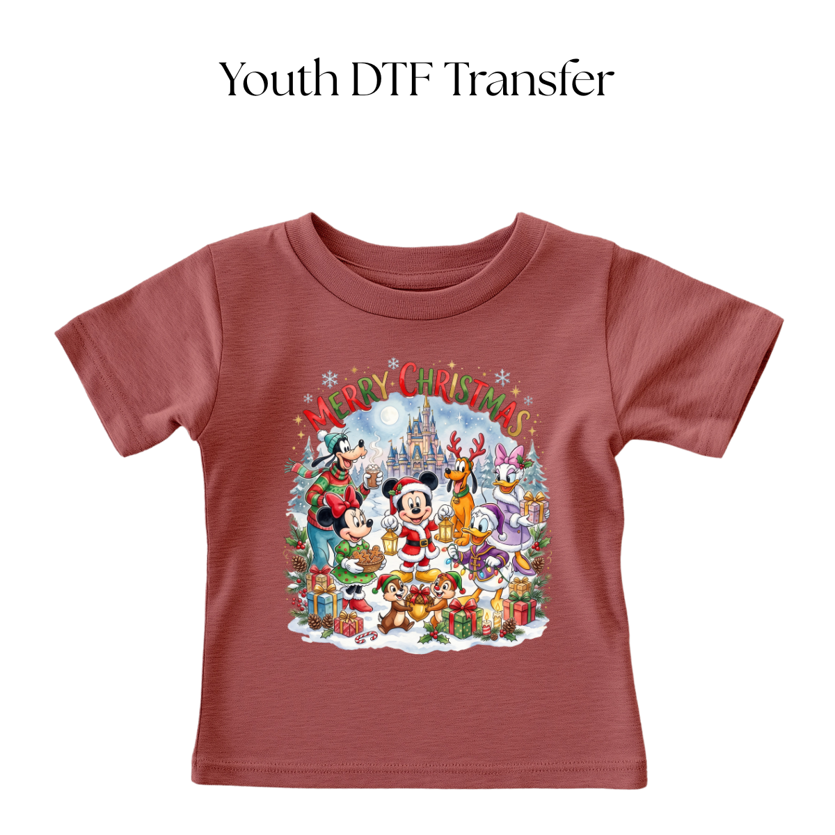 YOUTH Merry Christmas Mouse & Friends DTF Transfer