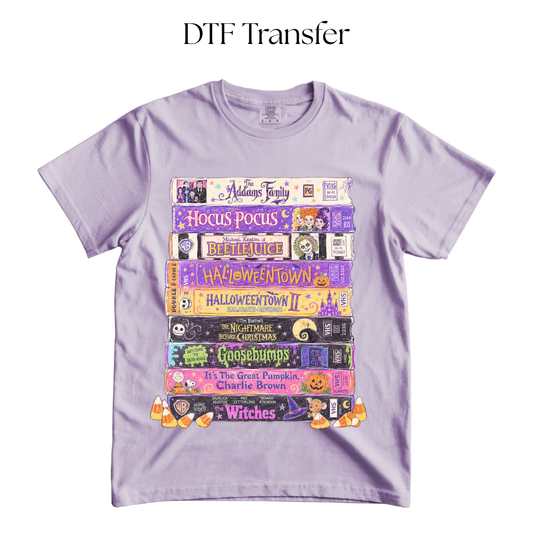 VHS Halloween Movies DTF Transfer