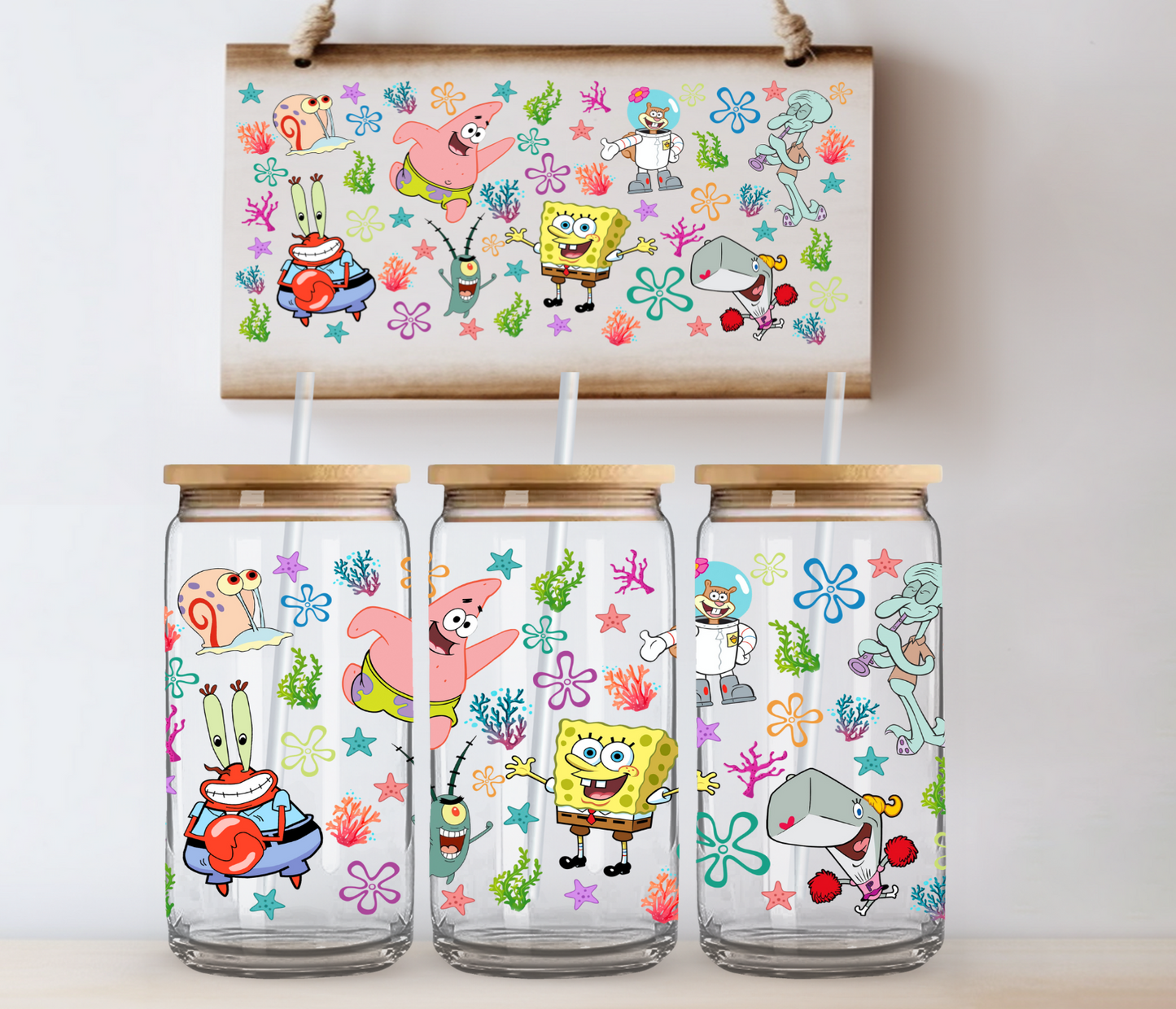 Sponge and Friends UV DTF DOUBLE SIDED