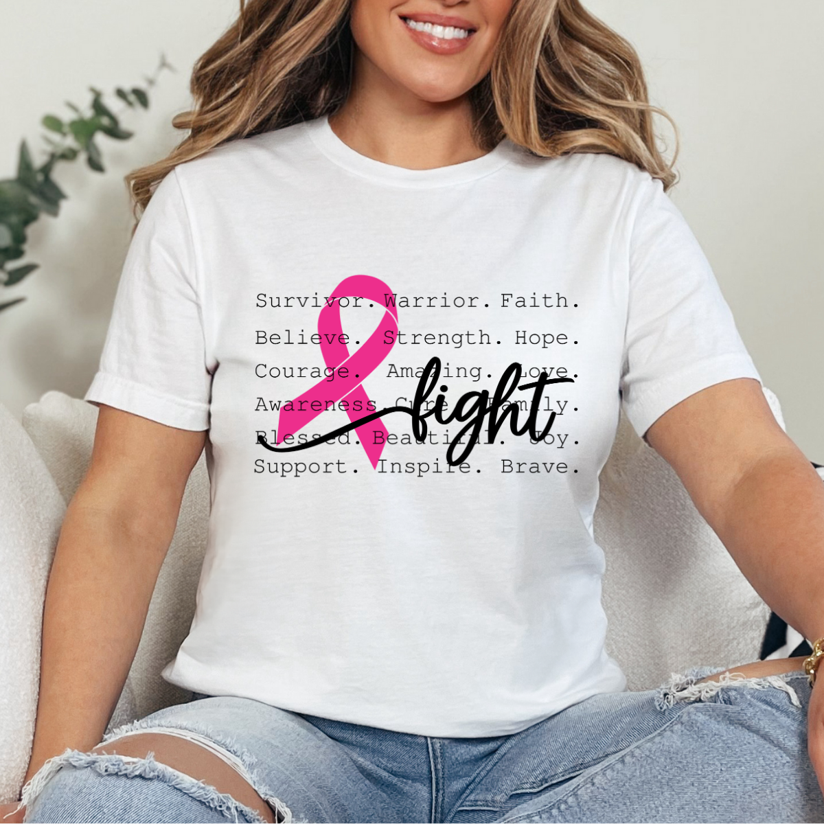 Pink Fight Dtf Transfer (print to order)