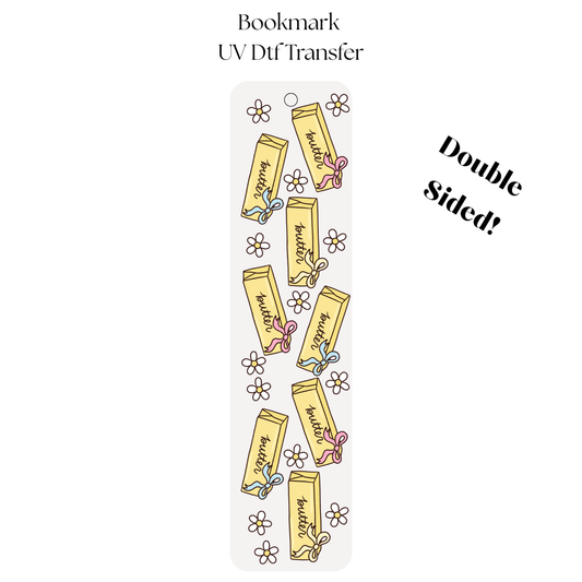Butter UV DTF Bookmark Transfer