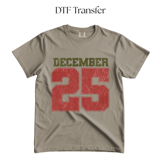 December 25 DTF Transfer