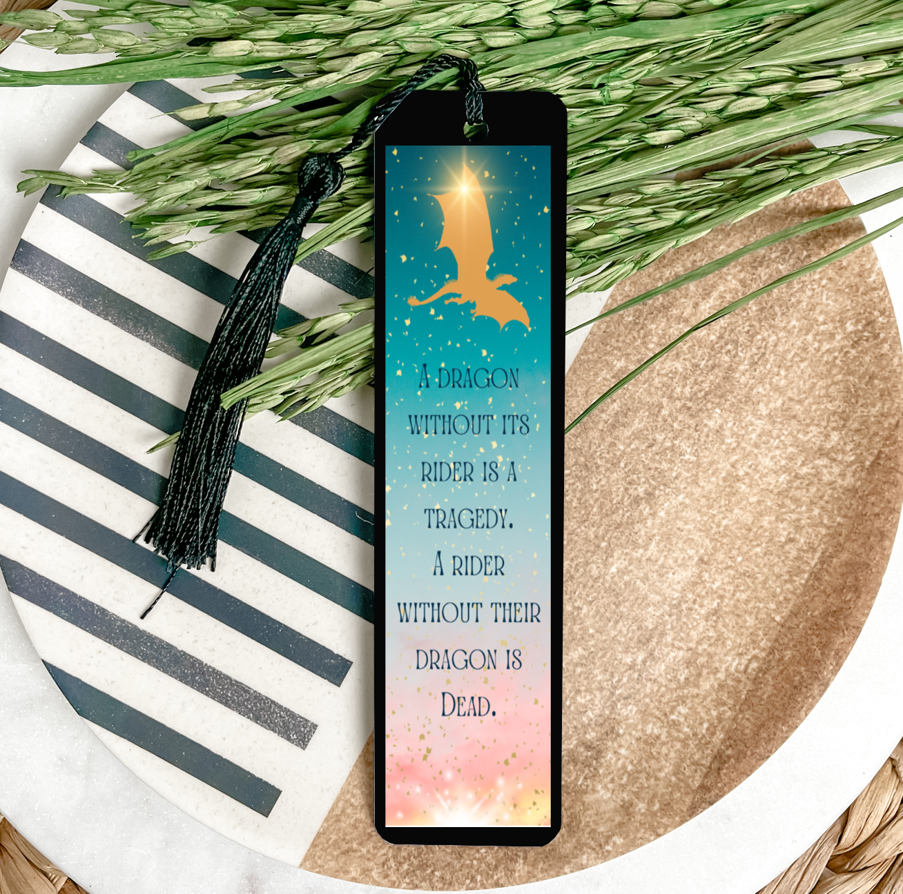 A Dragon UV DTF Bookmark DOUBLE SIDED