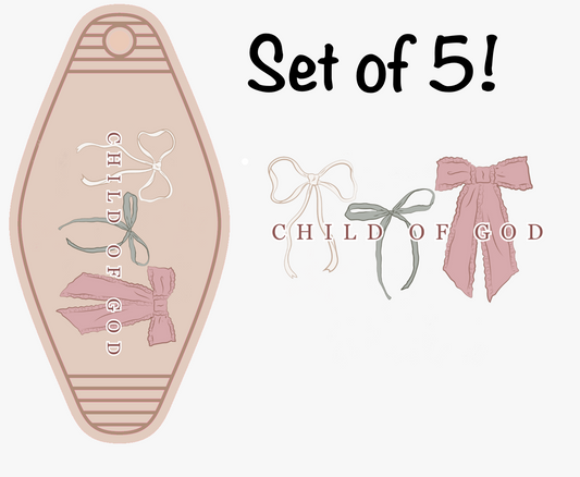 Child Of God MOTEL KEYCHAIN Transfer