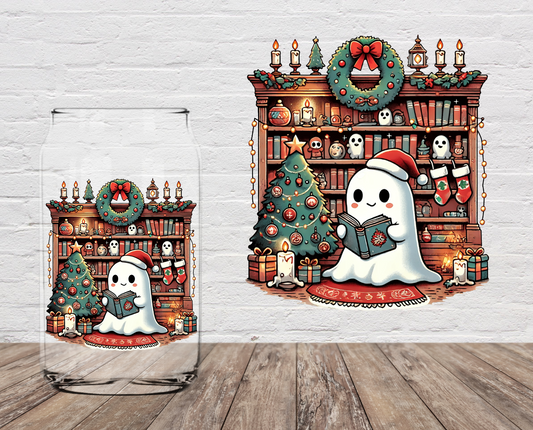 Christmas Ghost Library 4" UV DTF