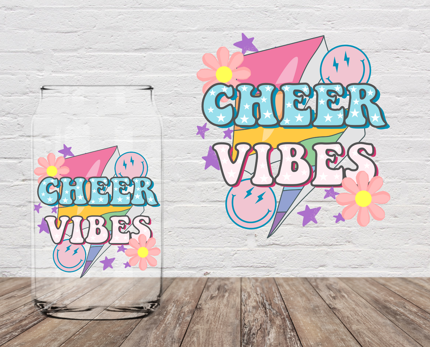Cheer Vibes 4" UV DTF