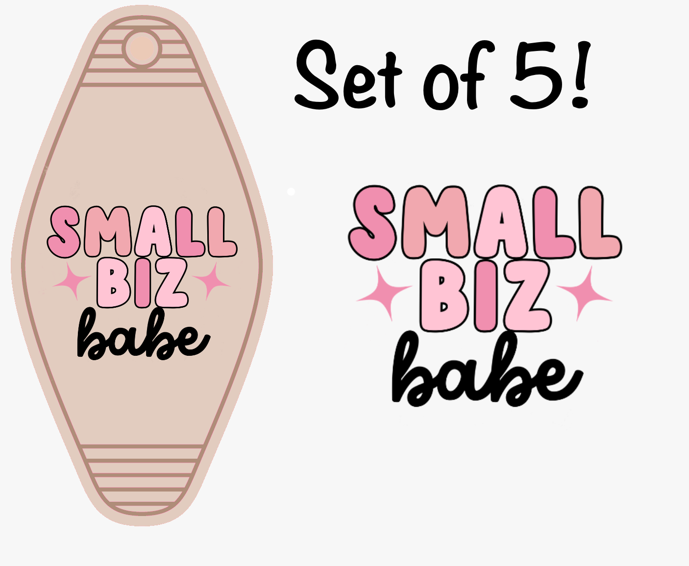 Small Biz Babe (MOTEL KEYCHAIN)