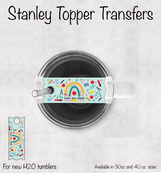 Teacher Tumbler Topper UV Dtf