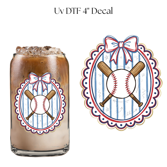 Baseball Frame 4” UV DTF Decal