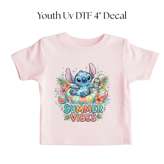 YOUTH Summer Vibes Blue DTF Transfer