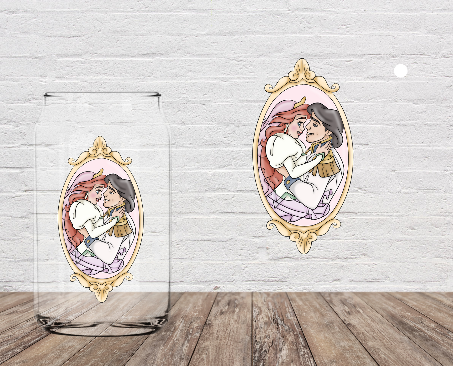 The Mermaid & Husband 4" UV DTF