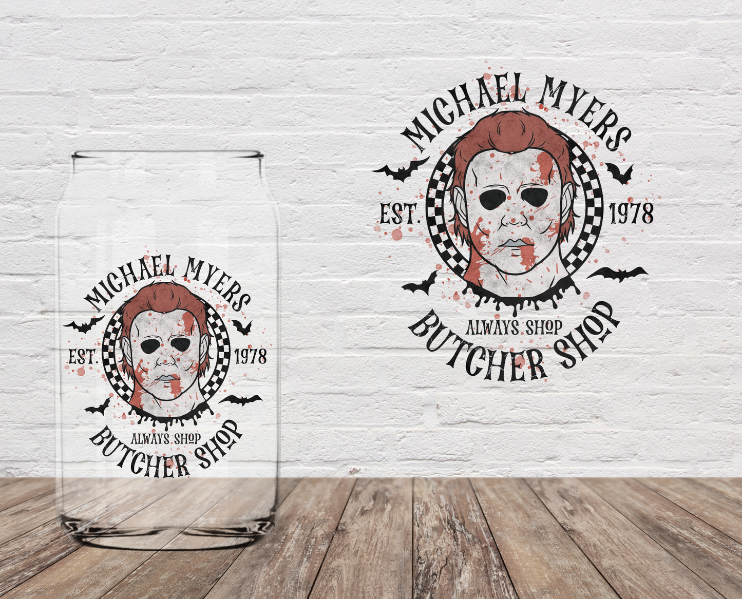 Michael’s Butcher Shop  4" UV DTF DOUBLE SIDED