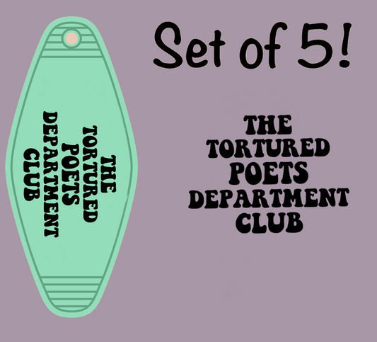 The Tortured Poets Department Club (MOTEL KEYCHAIN)