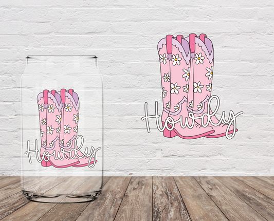 Howdy Pink 4" UV DTF