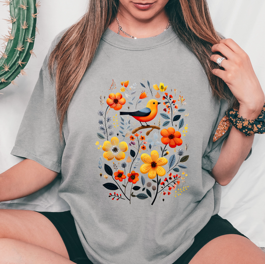 Birds & Floral DTF