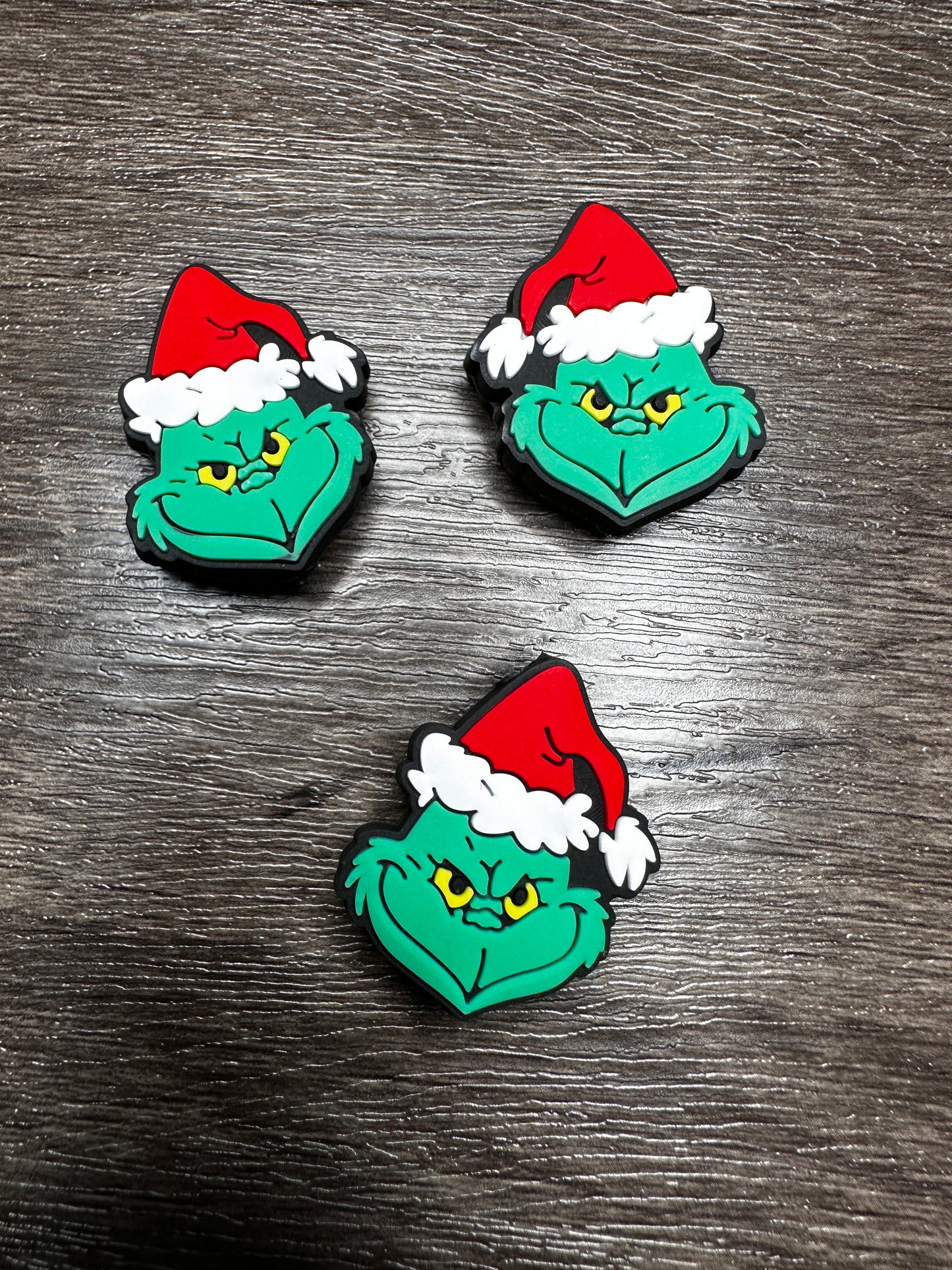 Green Monster Christmas Focal Bead- Set of 3