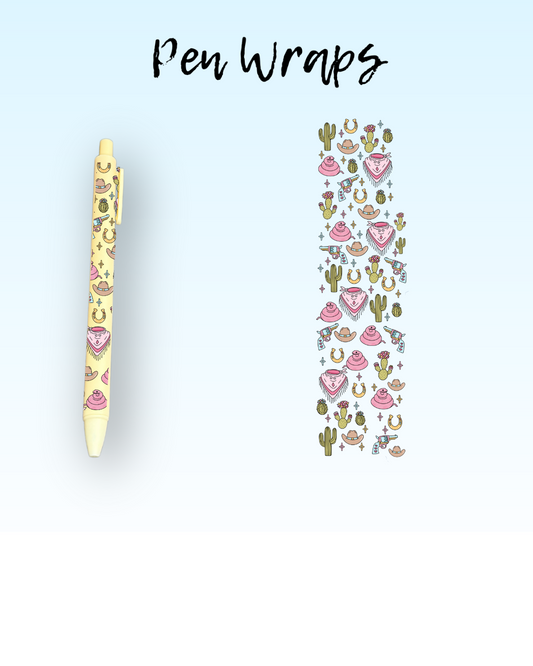 Western Wrap For Ballpoint Pen UV DTF