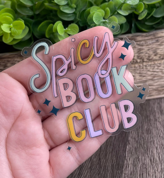 Spicy Book Club Vinyl Sticker