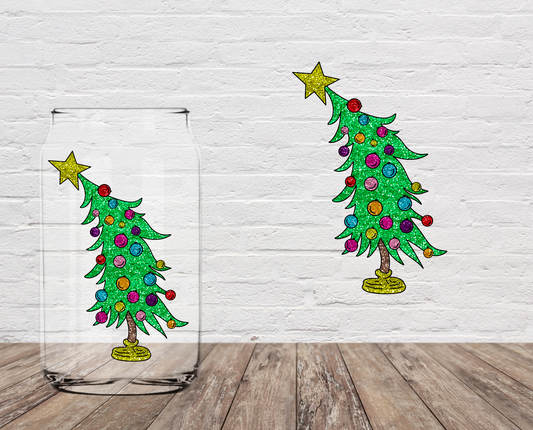 Crooked Christmas Tree 4" UV DTF